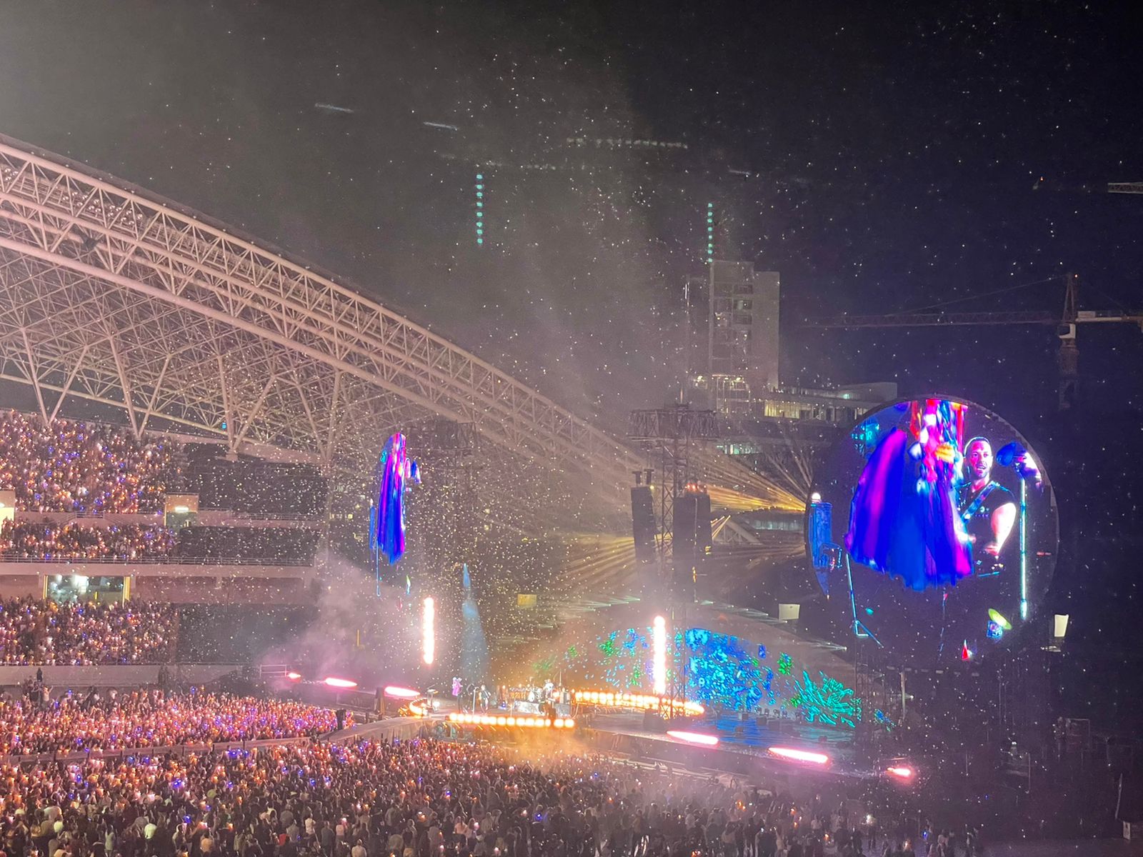 Image of Coldplay Band Performing at a Concert in the Year 2022